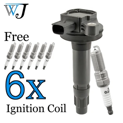 6X Ignition Coil+Iridium Spark Plug For 2007-2017 Ford Taurus X 7T4Z12029E Foto 1 de 4