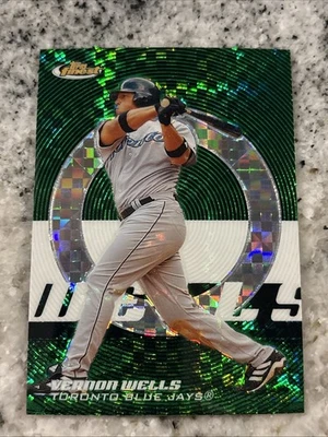 Vernon Wells 2005 Topps Finest Green XFractor Numbered 17/50 Card #133 - Image 1 of 3