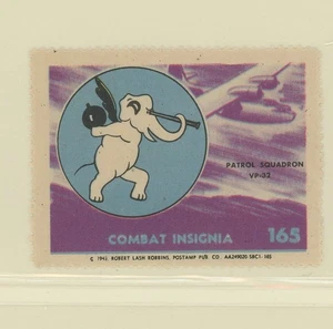 Mr Fancy Cancel WW II Combat Insignia Lbl Patrol Squad #165 No Gum #27 - Picture 1 of 1