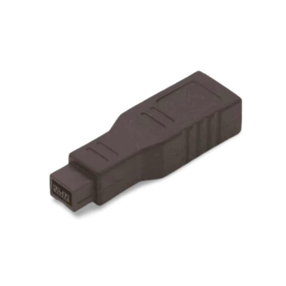 2in 9 Pin Male to 6 Pin Female Adapter Firewire 1394b to 1394a - Black - Image 1 of 1