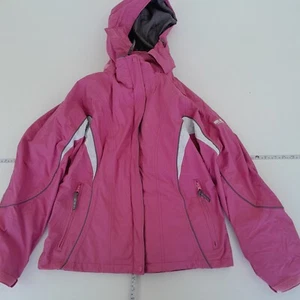 DUE NORTH Ski Jacket 12 Pink Womens Waterproof Fleece - Picture 1 of 11