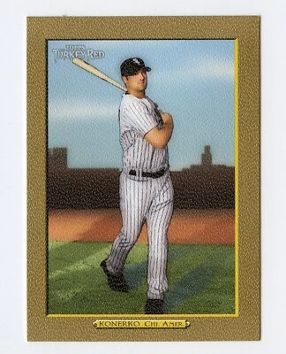 F471 PAUL KONERKO 2005 TOPPS TURKEY RED GOLD 47/50 #91 WHITE SOX RARE SP - Image 1 of 2