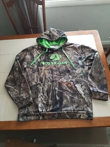 Mossy Oak Camoflouge Hunting Pullover Performance Fleece Hoodie Men’s Med 38-40 - Picture 1 of 9