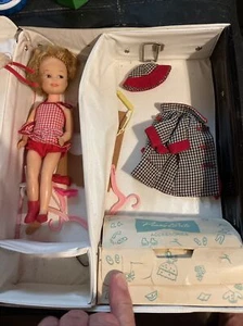 Vintage 1964 Penny Brite Dolls with Clothes and Case Topper - Picture 1 of 8
