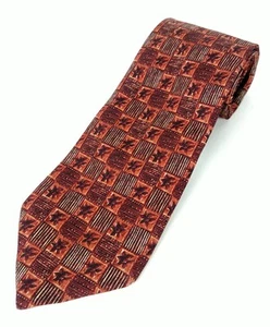 Omaggio Robert Talbott Brown Floral AUTUMN Leaf Design Silk Tie Handsewn Italy - Picture 1 of 5