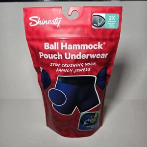 NEW Shinesty Ball Hammock Boxer Brief Underwear, The Big Blue /Navy Blue 2XL - Picture 1 of 4