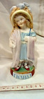MAMA vintage figurine old & heavy pastel colours German? Pretty face