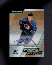 2020-21 Parkhurst Prominent Prospects Autographs Gold PP24 Bowen Byram
