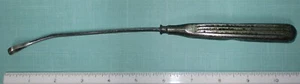 YTG NEMETH Inox 11" Malleabile #2 Curvo 10mm Punta Affilata Sims Curetta Uterina - Foto 1 di 5