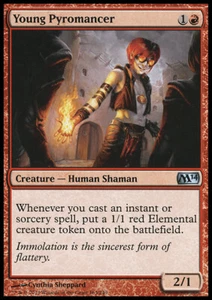 MTG YOUNG PYROMANCER EXC - GIOVANE PIROMANTE - M14 - MAGIC - Picture 1 of 1
