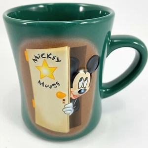 Disney Store Topolino tazza da caffè tazza teatro palcoscenico 3D verde 22 once - Foto 1 di 5