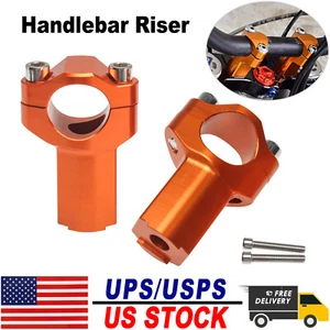 Handlebar Risers For 450 EXC 1290 Super Adventure 690 Enduro R, Husqvarna FC 250 - Picture 1 of 10