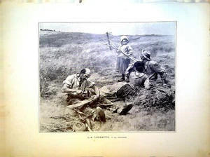Gravure de presse - La Fenaison - L.A. LHERMITTE - Imagen 1 de 1