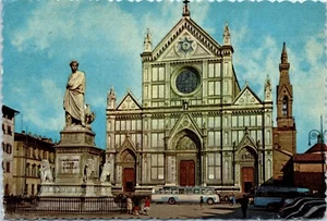 Santa Croce Church and Square, Florence, Italy Postcard - Picture 1 of 2