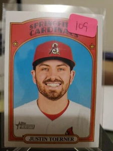 2021 Topps Heritage Minors #175 Justin Toerner - Springfield Cardinals - Picture 1 of 1