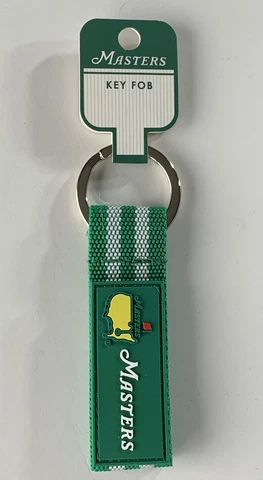 Masters golf Keychain key fob green rubber with stripe 2023 Masters pga new Cover