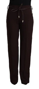 PATRIZIA PEPE Pants Black High Waist Straight Formal Trousers IT44/US10/L $500 - Picture 1 of 6