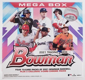 2021 Topps Bowman MLB Baseball Trading Card Mega Box - Brand New Factory Sealed - Picture 1 of 6
