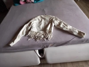 ** eine weisse gbrauchte Kunstlederjacke ,wie neu, von Outerw4ar** - Bild 1 von 2