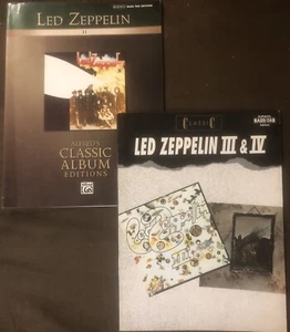 LED ZEPPELIN II, III & IV Bass Tab Songbooks John Paul Jones’ Real Parts! EX - Bild 1 von 16