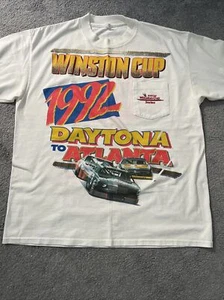 Camiseta vintage 1992 Daytona Winston Cup Nascar Racing, puntada única XL Atlanta - Imagen 1 de 8