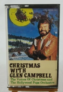 VINTAGE "Christmas With Glen Campbell" Cassette Capitol Records #4XL6699GC 1989 - Picture 1 of 7