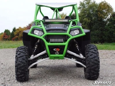 A-образные рычаги SuperATV с высоким клиренсом для Polaris RZR XP 900 / 4 (2011-14) - КРАСНЫЕ - Изображение 1 из 4