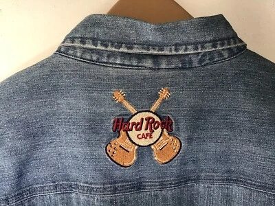 Camisa vaquera vintage Hard Rock Café London años 90 para hombre XL Foto 1 de 4
