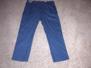 DANIEL CREMIEUX blue pleated polyester blend Dress Pants 40x32 NEW NWT - Picture 1 of 4