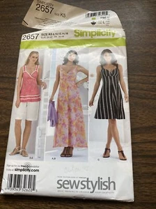 Simplicity 2657 Misses 8-16 Sew Stylish Dress Shorts Tunic Bolero Pattern UNCUT - Picture 1 of 2