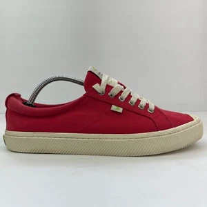 Cariuma Shoes Oca Mens 11 Red Canvas Sneakers Low Top Casual Comfort - Picture 1 of 8