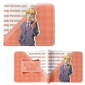New Arataka Reigen Style A MOB PSYCHO 100 BiFold Wallet Credit Card Billfold - Picture 1 of 2