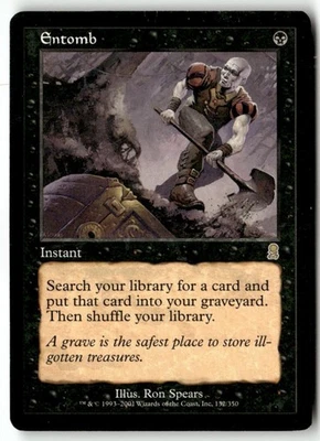 MTG Entomb - Odyssey Heavily Played English - Image 1 of 3