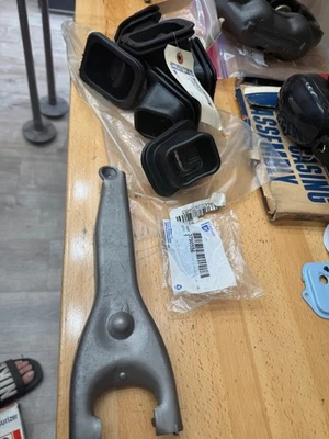 1965-1970 Chevy Impala Clutch Fork, NOS Pivot Ball and NOS Dust Boot VERY NICE!! - Image 1 of 4