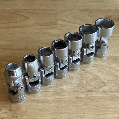Craftsman SAE Universal Swivel Socket Set 3/8" Drive 6 Point VV & V Series USA - Image 1 of 4