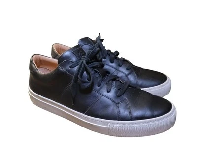 Zapatillas deportivas Greats Brooklyn de cuero negras para hombre talla 8,5 hechas en Italia Foto 1 de 4
