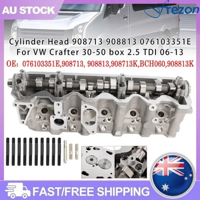 Cylinder Head 908713 908813 076103351E  For VW Crafter 30-50 box 2.5 TDI 06-13AU - image 1 of 4