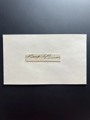 Buck O'Brien Signed Cut Index Card 1911 Boston Red Sox RARE - Image 1 of 2