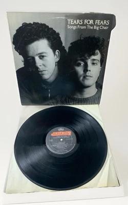 Tears For Fears Songs From The Big Chair Lp Vinyl OG 1985 1st Press - Image 1 of 4