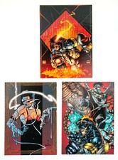ASH Lot of 3 Promo Cards (1997 Wizard Magazine) Dynamic Forces Art by J. Quesada