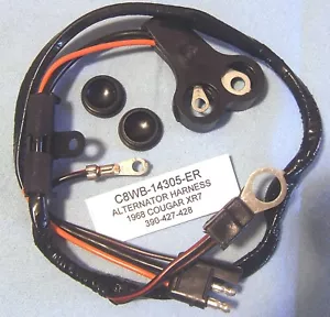 C80) 1967 1968 Ford Mercury Cougar XR7 390-427-428 "Arnés de cableado del alternador" - Imagen 1 de 1
