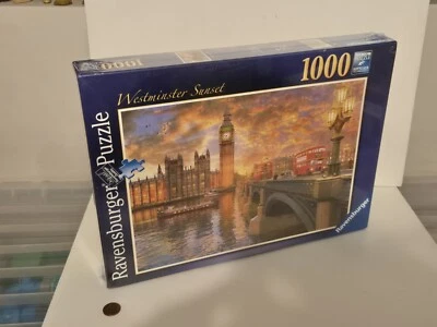 Westminster Sunset Ravensburger Jigsaw Puzzle #195916, 1000 Pieces, New, BNIB - Image 1 of 3