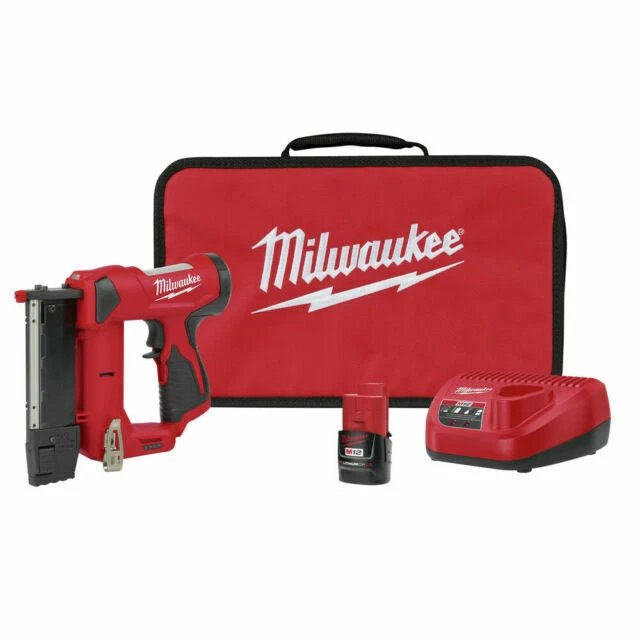 Milwaukee 2540-21 M12 12V 23 Gauge Pin Nailer Kit - Red