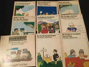 9 Doonesbury PBs - early editions; great condition; collectible set!! - Imagen 1 de 12