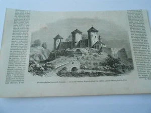 Gravure 1852 - Le Chateau fort de Neuschlott Finlade - Picture 1 of 1