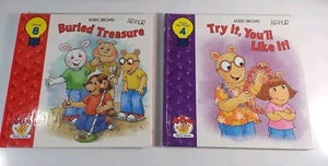 2 Arthur Books by Marc Brown Hardcover - Buried Treasure & Try It You'll Like It - Picture 1 of 7