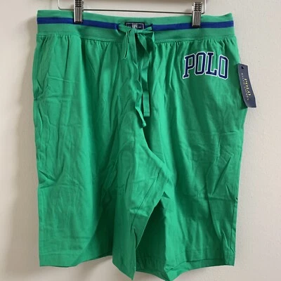 Nuevo Polo Ralph Lauren Hombre Logo Dormir Corto Verde Talla XL Foto 1 de 3