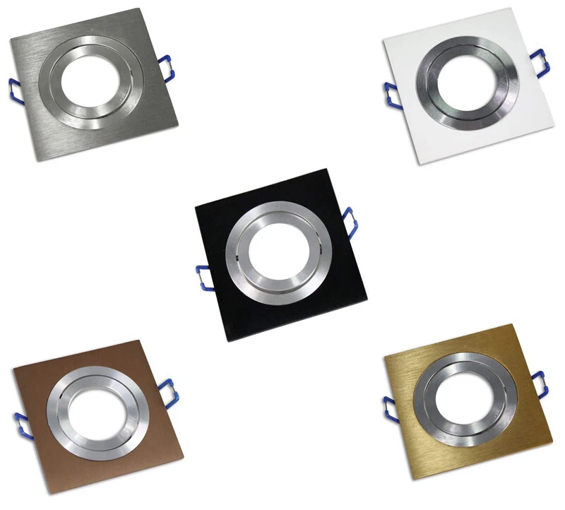 Kit 10 portafaretti ad incasso per faretti GU10 vari colori 92mm orientabili  - Immagine 1 di 1