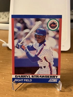 1991 Score 100 Superstars #62 Darryl Strawberry New York Mets - Image 1 of 2