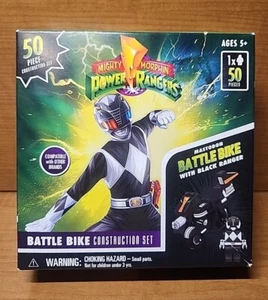 Mighty Morphin Power Rangers Battle Bike Construction Set Black Ranger BRAND NEW - Picture 1 of 2